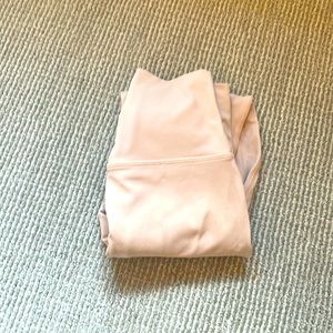 Lululemon lemon light pink leggings double lined